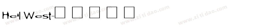 Heil West字体转换